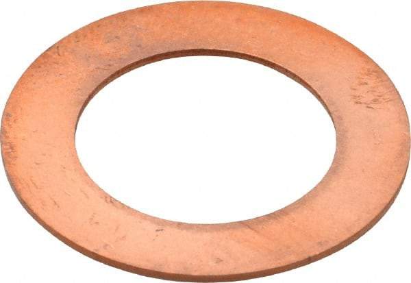 Made in USA - 0.032" Thick, 5/8" Inside x 1" OD, Round Shim - 9/16" Screw, Uncoated C-172 Copper - Caliber Tooling