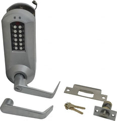 Kaba Access - Extra Heavy Duty Pushbutton Lock Lever Lockset - 2-3/4" Back Set, Key In Lever Cylinder - Caliber Tooling