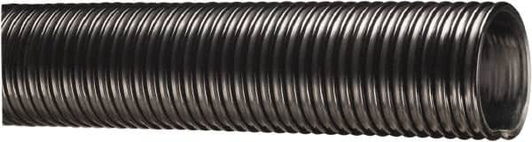 Kuriyama of America - 2" ID x 2.4" OD, 40 Max psi, Full In. Hg, Dry Material Handling & Transfer Hose - Polyurethane Liner, PVC Cover, -40 to 150°F, 2" Bend Radius, 50' Coil Length, Black - Caliber Tooling