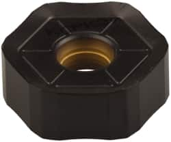 Kennametal - HNGJ535 GD Grade KCPK30 Carbide Milling Insert - TiN/TiCN/Al2O3 Finish, 0.2189" Thick, 5/8" Inscribed Circle, 1.2mm Corner Radius - Caliber Tooling