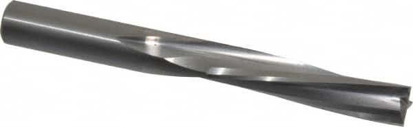 Onsrud - 1/2" Cutting Diam x 2-1/8" Length of Cut, 3 Flute, Downcut Spiral Router Bit - Uncoated, Right Hand Cut, Solid Carbide, 4-1/2" OAL x 1/2" Shank Diam, Three Edge, 10° Helix Angle - Caliber Tooling