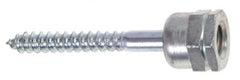 ITW Buildex - 3/8" Zinc-Plated Steel Vertical (End Drilled) Mount Threaded Rod Anchor - 5/8" Diam x 1-1/4" Long, 2,200 Lb Ultimate Pullout, For Use with Steel - Caliber Tooling