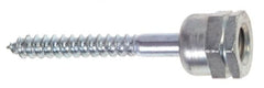 ITW Buildex - 1/4" Zinc-Plated Steel Vertical (End Drilled) Mount Threaded Rod Anchor - 5/8" Diam x 1-1/2" Long, 970 Lb Ultimate Pullout, For Use with Steel - Caliber Tooling