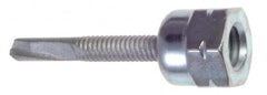 Buildex - 3/8" Zinc-Plated Steel Vertical (End Drilled) Mount Threaded Rod Anchor - 5/8" Diam x 1-1/2" Long, 3,125 Lb Ultimate Pullout, For Use with Steel - Caliber Tooling
