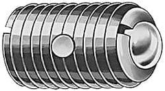 TE-CO - M8x1.25, 4.98mm Ball Diam, 16mm Body Length, 1.5mm Max Ball Reach, Threaded Ball Plunger - Caliber Tooling