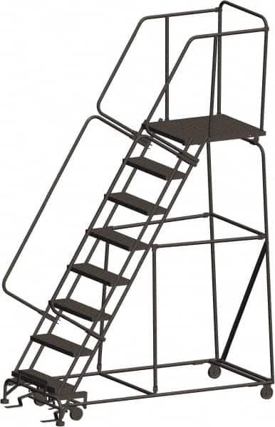 Ballymore - Rolling & Wall Mounted Ladders & Platforms Type: Rolling Warehouse Ladder Style: Rolling Safety Ladder - Caliber Tooling