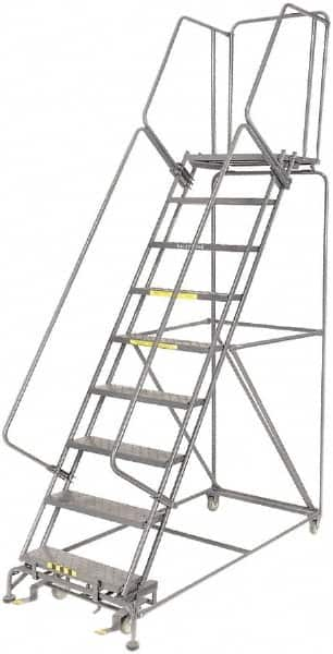 Ballymore - Rolling & Wall Mounted Ladders & Platforms Type: Rolling Warehouse Ladder Style: Rolling Safety Ladder - Caliber Tooling