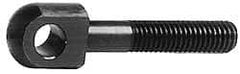 Gibraltar - 3/8-16, 2" Thread Length, 3/8" Hole Diam, Steel, Swing Bolt - Black Oxide Finish, Grade 1045, 1/2" Head Thickness, 3-1/2" Hole Center to End - Caliber Tooling