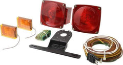 Peterson - 4-1/2" Long x 4-1/2" Wide Red Towing Lights - 12 Volt, Plastic - Caliber Tooling