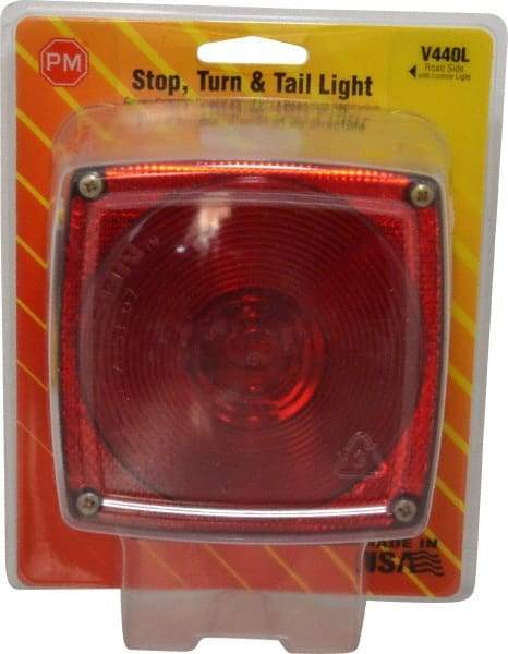 Peterson - 4-1/2" Long x 4-1/2" Wide Red Towing Lights - 12 Volt, Plastic - Caliber Tooling