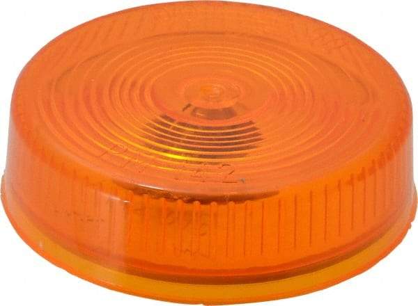 Peterson - 2-1/2" Diam, Amber Lens & Reflector - Plastic, 12 Volt - Caliber Tooling