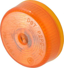 Peterson - 2" Diam, Amber Lens & Reflector - Plastic, 12 Volt - Caliber Tooling