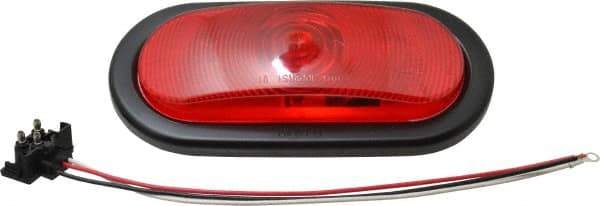 Peterson - 6-1/2" Long x 2-1/4" Wide, Red Lens & Reflector - Plastic, 12 Volt - Caliber Tooling