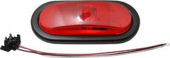 Peterson - 6-1/2" Long x 2-1/4" Wide, Red Lens & Reflector - Plastic, 12 Volt - Caliber Tooling