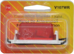 Peterson - 2-3/4" Long x 1" Wide, Red Lens & Reflector - Plastic, 12 Volt - Caliber Tooling