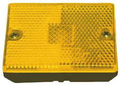 Peterson - 2-3/4" Long x 2-1/8" Wide, Amber Lens & Reflector - Plastic, 12 Volt - Caliber Tooling