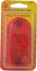 Peterson - 4-1/8" Long x 2" Wide, Red Lens & Reflector - Plastic, 12 Volt - Caliber Tooling