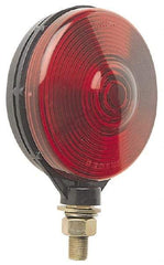 Peterson - 4-1/8" Diam, Red Lens & Reflector - Plastic, 12 Volt - Caliber Tooling