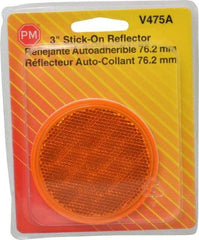 Peterson - 3" Diam, Amber Lens & Reflector - Plastic - Caliber Tooling