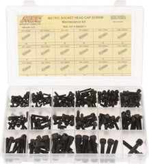 Value Collection - 255 Piece Steel Socket Head Cap Screws - M4 to M8 Thread - Caliber Tooling