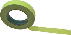 3M - 1" Wide x 60 Yd Long Green Crepe Paper Masking Tape - Series 2060, 6 mil Thick, 24 In/Lb Tensile Strength - Caliber Tooling