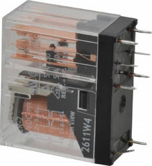 Omron - Rectangle Electromechanical PCB General Purpose Relay - 3 Amp at 250 VAC & 30 VDC, DPDT, 24 VDC, 29mm Wide x 25.5mm High x 13mm Deep - Caliber Tooling