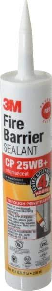 3M - 10.1 oz Cartridge Red Acrylic & Latex Caulk - -20 to 180°F Operating Temp, 10 min Tack Free Dry Time, Series CP 25WB - Caliber Tooling