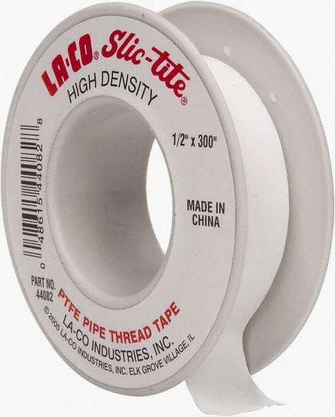 LA-CO - 1" Wide x 300" Long General Purpose Pipe Repair Tape - 3 mil Thick, -450 to 550°F, White - Caliber Tooling