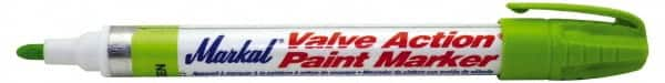 Markal - Light Green Lead-Free Paint Marker - Fiber Tip, Alcohol Base Ink - Caliber Tooling