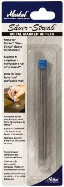 Markal - Metallic Silver Graphite Petroleum Base Marker - Fine Tip - Caliber Tooling