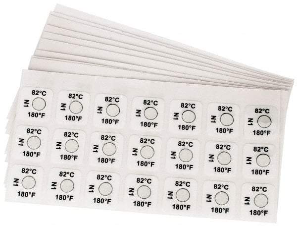 Tempil - 138°C Temp Indicating Label - 1 Rating - Caliber Tooling