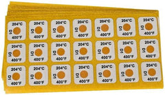 Tempil - 204°C Temp Indicating Label - 1 Rating - Caliber Tooling