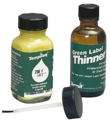 Tempil - 1,250°F Temp Indicating Liquid - 2 Ounce Container, 677°C - Caliber Tooling