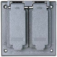 Cooper Crouse-Hinds - Electrical Outlet Box Aluminum Weatherproof Cover - Includes Gasket - Caliber Tooling