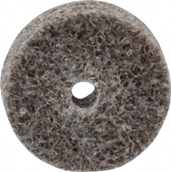 3M - 3/4" Diam, 1/4" Face Width, 1/8" Center Hole, Fine Grade, Aluminum Oxide Deburring Wheel - Unitized, Medium Density 5 Grade, 40,100 RPM - Caliber Tooling