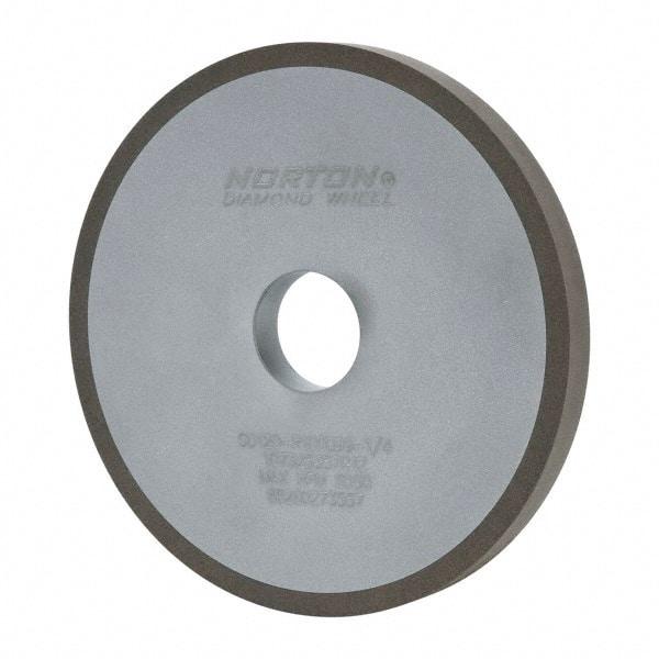 Norton - 6" Diam x 1-1/4" Hole x 1/2" Thick, 120 Grit Surface Grinding Wheel - Diamond, Type 1A1, Fine Grade, Resinoid Bond - Caliber Tooling