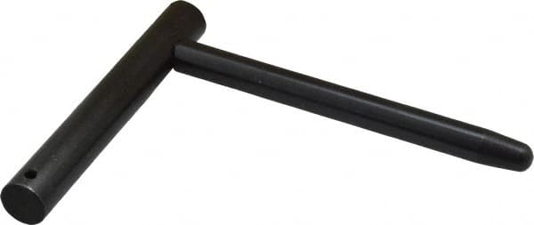 Gibraltar - 3/8" Pin Diam x 4" Pin Length, Steel L Alignment Pin - 1/2" Handle Diam x 3-1/2" Handle Length - Caliber Tooling