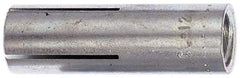 Red Head - 1" Diam, 1" Drill, 1-1/2" Min Embedment Drop-In Concrete Anchor - 303, 18-8 Stainless Steel, Slotted Drive, 1-1/4" Thread Length - Caliber Tooling