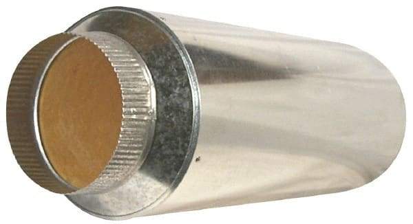 Suncourt - 6" ID Galvanized Duct Muffler - 24" Long x 10" Wide, 26 Gage, 1 Piece - Caliber Tooling