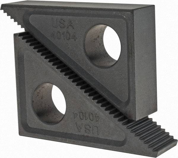 TE-CO - 2 Piece, 2-1/2 to 6" Height Adjustment, Steel Step Block - 1/16" Step Depth, 1/8" Step Elevation, 1" Width, 3-3/4" Base Depth, 2-15/32" Height - Caliber Tooling