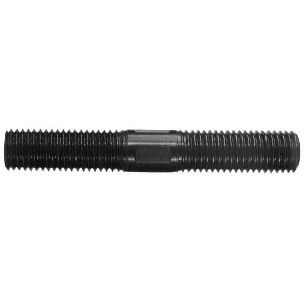 5/16-18 2-1/2″ OAL Equal Double Threaded Stud Steel, 1″ Equal Thread Length