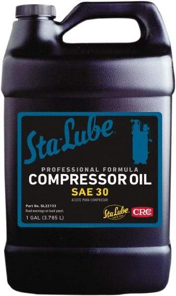 CRC - 1 Gal Bottle, ISO 100, SAE 30W, Air Compressor Oil - Caliber Tooling