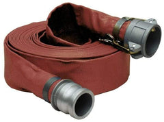 Alliance Hose & Rubber - -5 to 130°F, 3" Inside x 3" Outside Diam, PVC Liquid Suction & Discharge Hose - Brown, 100' Long, 125 psi Working Pressure - Caliber Tooling