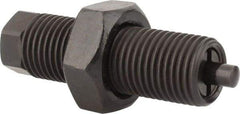 De-Sta-Co - 7/32" Stroke Len, 0.02 Cu In Volume, 0.11 Sq In Effective Piston Area, Hydraulic, Single Acting, Threaded Body Clamp Cylinder - 279 Lb at 3,000 psig Max Output, 1.41" Body Thread Len, 1.66" OAL, 0.19" Projection Len, 0.15" Projection Diam - Caliber Tooling