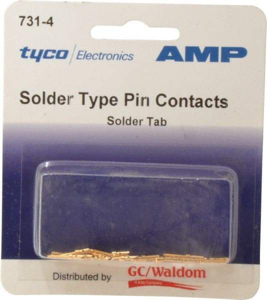 Tyco/Amp - 18 AWG Wire Modular Receptacle Plug Connector Pin Solder Cup Contact - Caliber Tooling