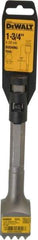 DeWALT - 1-3/4" Head Width, 10" OAL, 1" Shank Diam, Bushing Tool Chisel - Hex Shank, Steel - Caliber Tooling