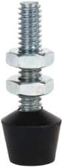 De-Sta-Co - 1/4-20 Carbon Steel Cap Tip Clamp Spindle Assembly - 27.43mm Thread Length, 41.4mm OAL, Flat Tip Cap, 0.63" Tip Surface Diam, Use with Toggle Clamps - Caliber Tooling