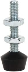 De-Sta-Co - 10-32 Carbon Steel Cap Tip Clamp Spindle Assembly - 25.65mm Thread Length, 35.05mm OAL, Flat Tip Cap, 0.56" Tip Surface Diam, Use with Toggle Clamps - Caliber Tooling