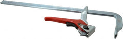 Bessey - 4-3/4" Deep Throat, 20" Max Capacity, Standard Sliding Arm Clamp - 1,200 Lb Clamping Pressure - Caliber Tooling