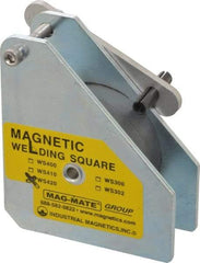 Mag-Mate - 3-3/4" Wide x 1-1/2" Deep x 4-3/8" High, Rare Earth Magnetic Welding & Fabrication Square - 150 Lb Average Pull Force - Caliber Tooling